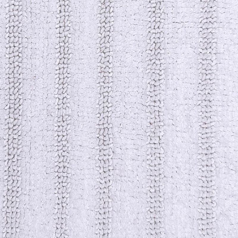Knightsbridge Linear 220 GSF Reversible Bath Rug 21 x 34 - White