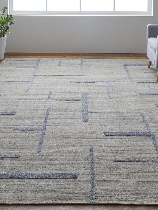 Longridge T8002 Beige/Blue 10' x 14' Rug By Thom Filcia
