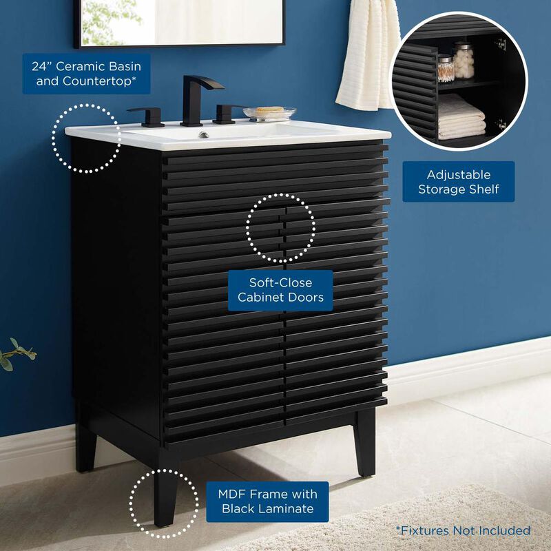 Render Bathroom Vanity - Benzara