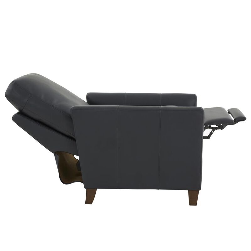Comfort Pointe Penny Midnight Blue Faux Leather Modern Recliner