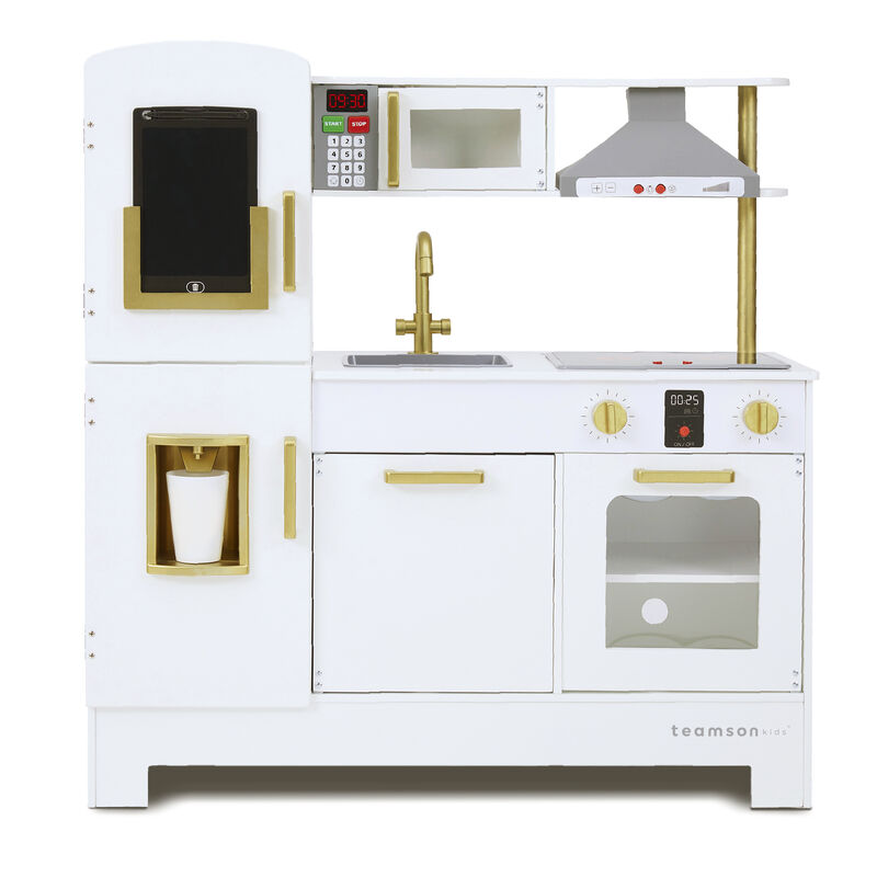Teamson Kids - Little Chef Munich Retro Play Kitchen - White