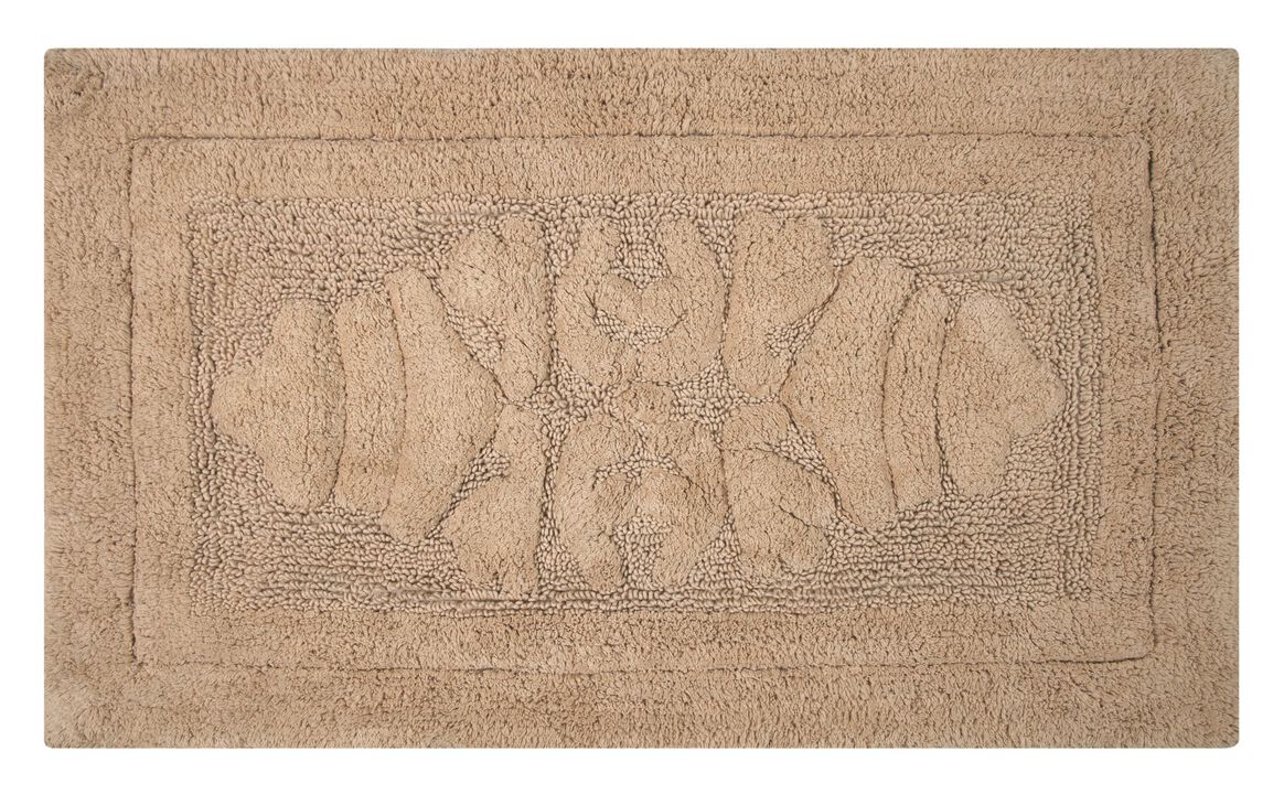 Knightsbridge Cipher 220 GSF Non Skid Back Bath Rug 17 x 24 - Light Blue