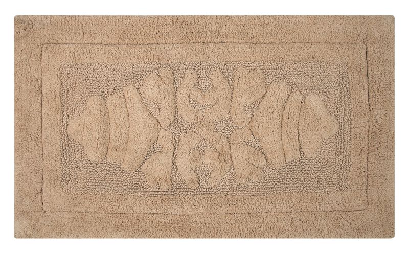 Knightsbridge Cipher 220 GSF Non Skid Back Bath Rug 17 x 24 - Light Blue