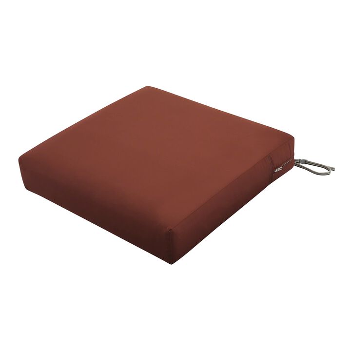Classic Accessories Ravenna Seat Cushion, 23"W x 23"D x 5"Thick, Spice