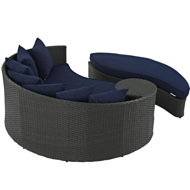 Sojourn Outdoor Patio Sunbrella Daybed - Canvas Navy