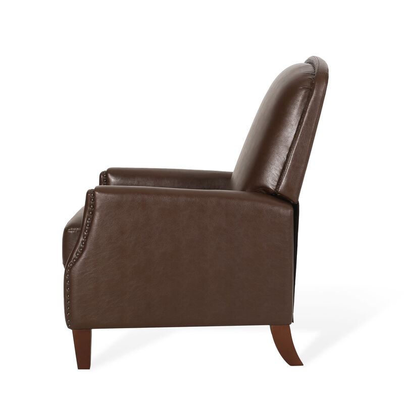 Merax PU Leather Recliner Chair with Rivets Design