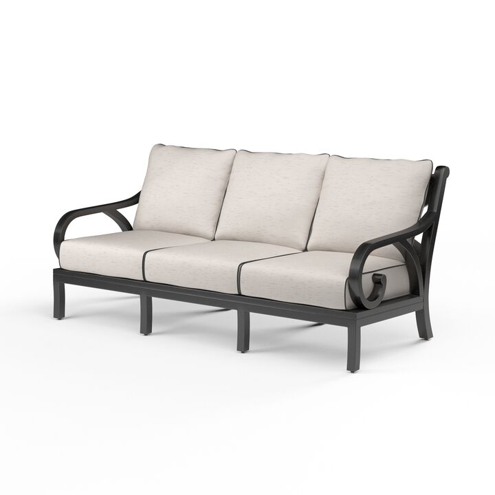 Monterey Sofa in Frequency Sand w/ Contrast Canvas Java Welt