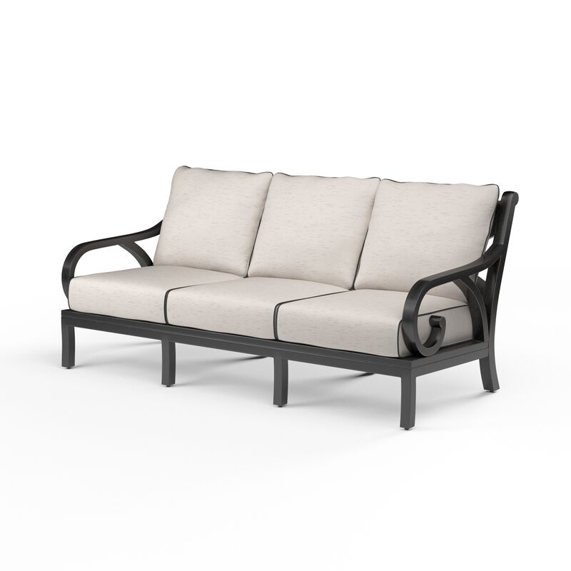 Monterey Sofa in Frequency Sand w/ Contrast Canvas Java Welt