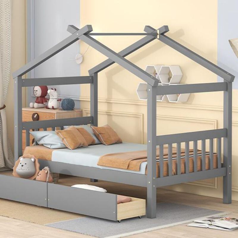 House Bed with Drawers for Cozy Sleep and Smart Storage Solutions