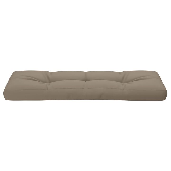 Moni Outdoor Cushion for Bench, Deep Tufted, Taupe Fabric, 47 Inch - Benzara