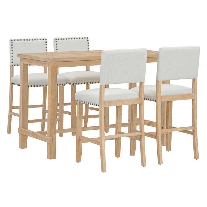Merax 5-Piece Counter Height Dining Set