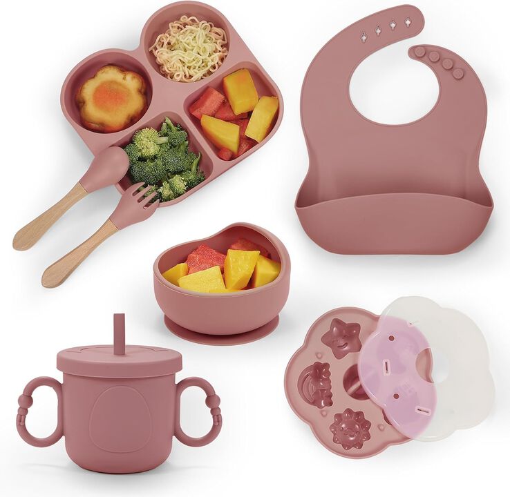 Silicone Baby Feeding Kit, Essentials for Baby Led Weaning