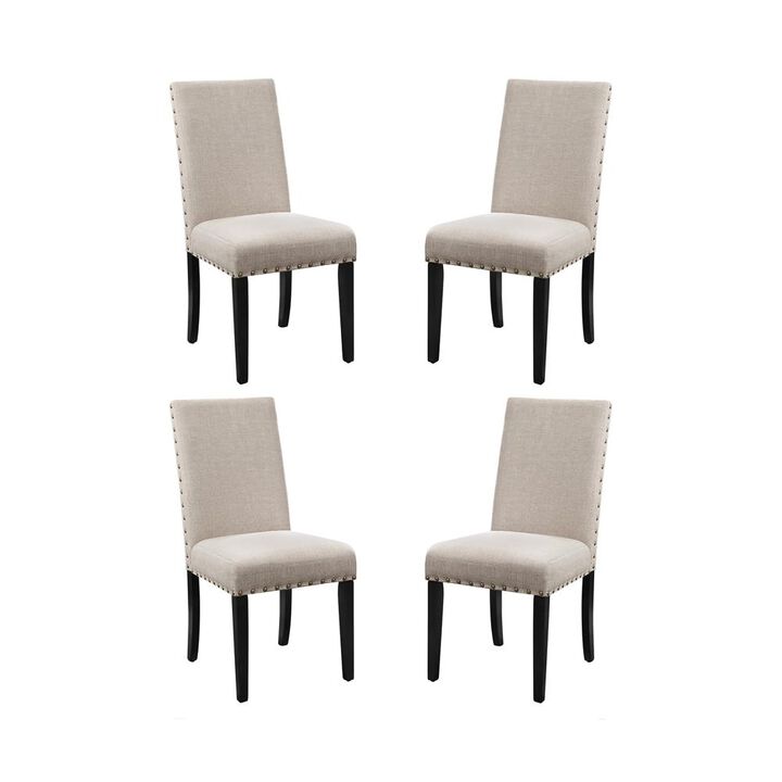 New Classic Furniture Crispin Natural Beige Solid Wood Dining Chair (Set of 4)