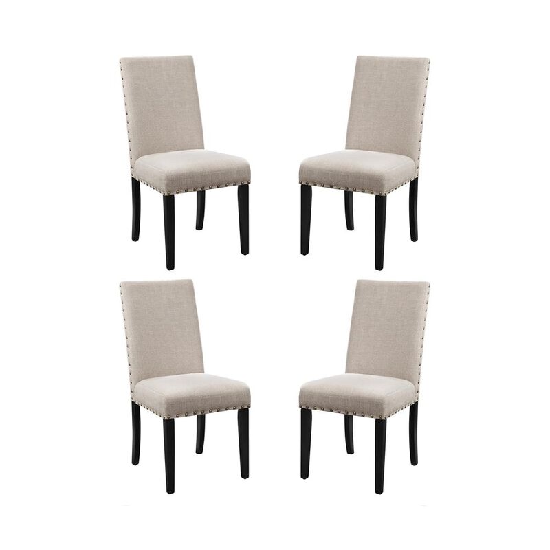 New Classic Furniture Crispin Natural Beige Solid Wood Dining Chair (Set of 4)