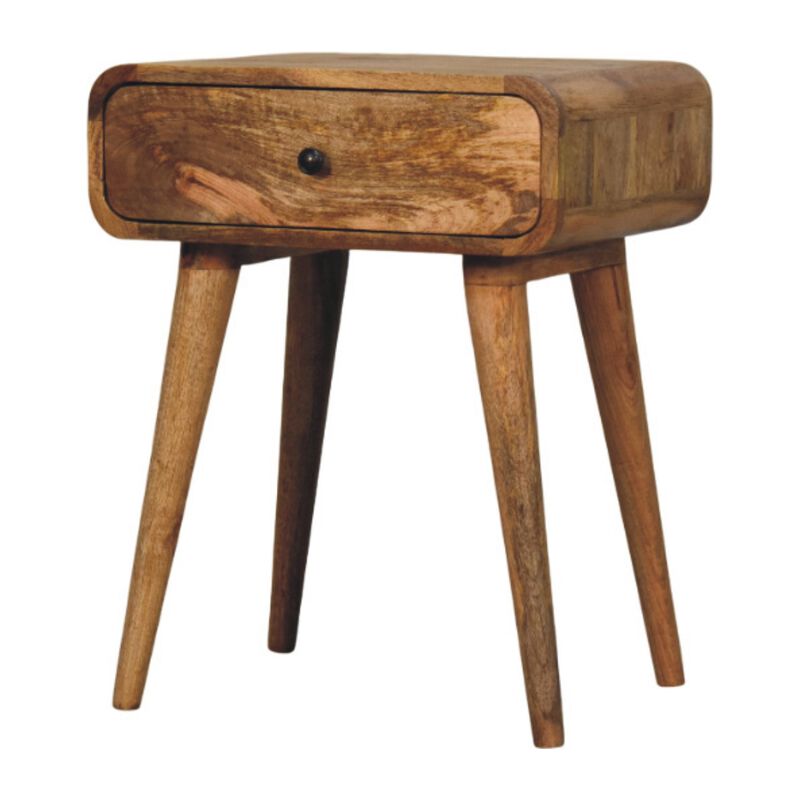 Artisan Furniture Solid Wood Avora Oak-ish Nightstand with 1 drawer