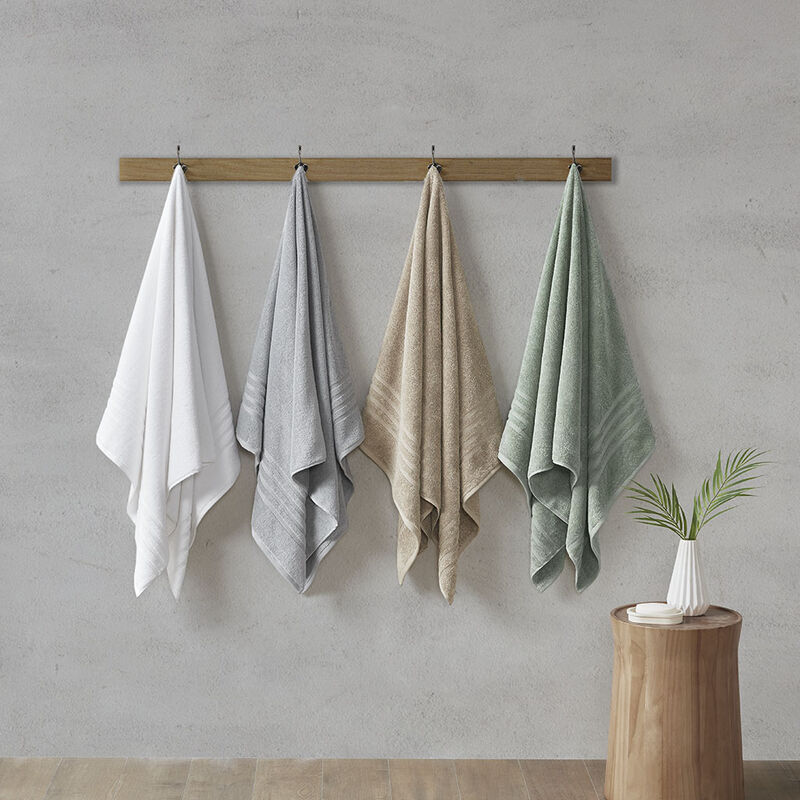 Gracie Mills Elowen 6-Piece Eco-Revive Antimicrobial Bath Towel Set
