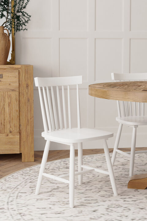Lyra Set of 2 Side Chairs, White