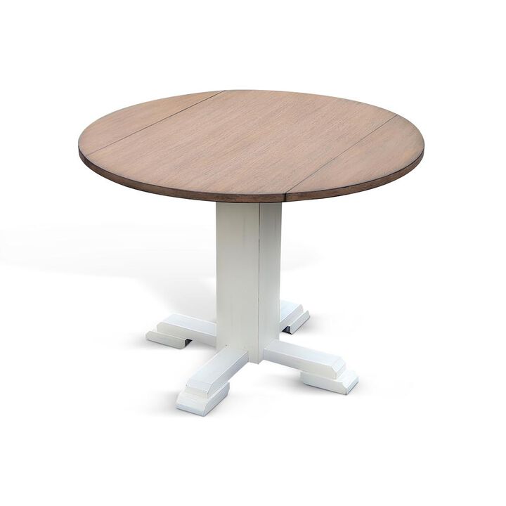 Sunny Designs Drop Leaf Round Table