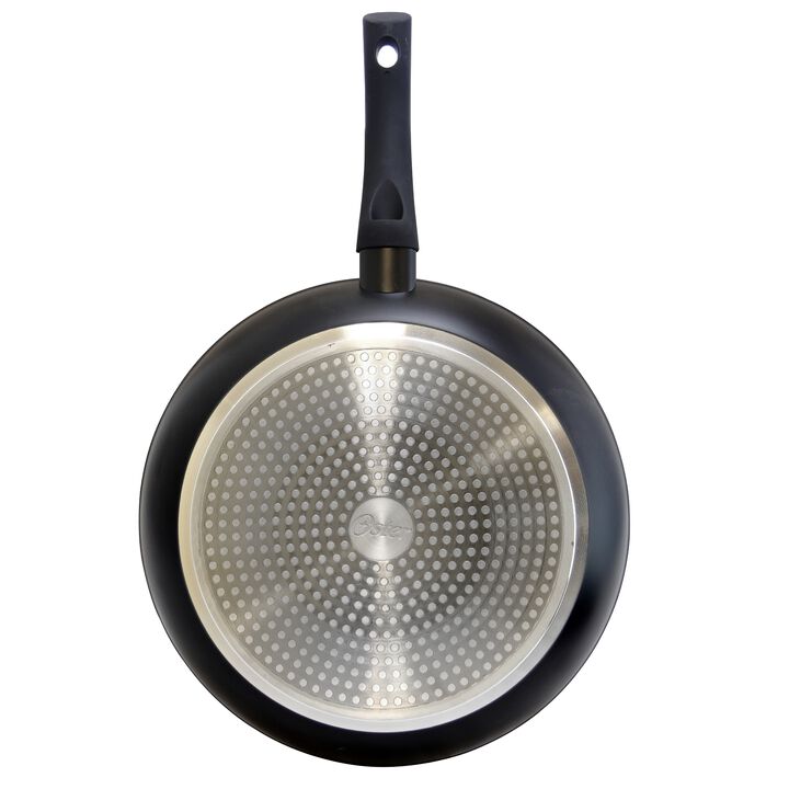 Oster Allston 12 Inch Aluminum Nonstick Frying Pan in Black