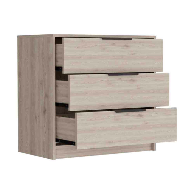 3 Drawers Dresser Maryland, Bedroom, Light Gray