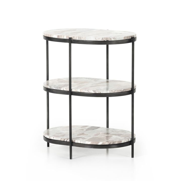 Felix Oval Nightstand in Canyon
