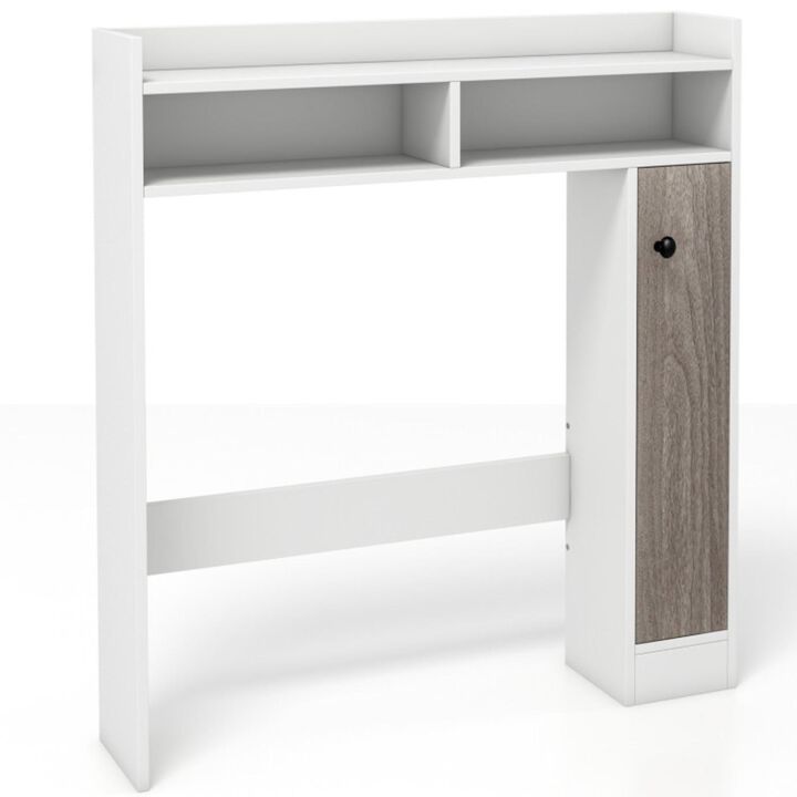 Hivvago Bathroom Over the Toilet Floor Storage Organizer with Adjustable Shelves
