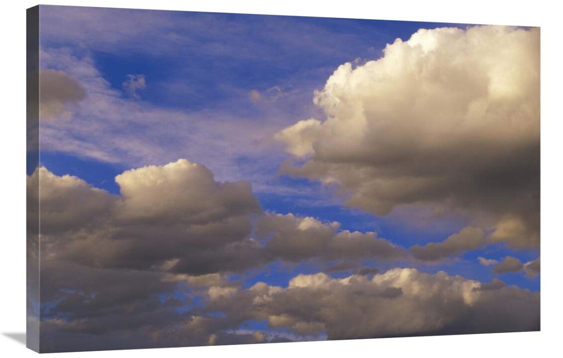 Colorful clouds against blue sky, New Mexico-Canvas Art-36x24