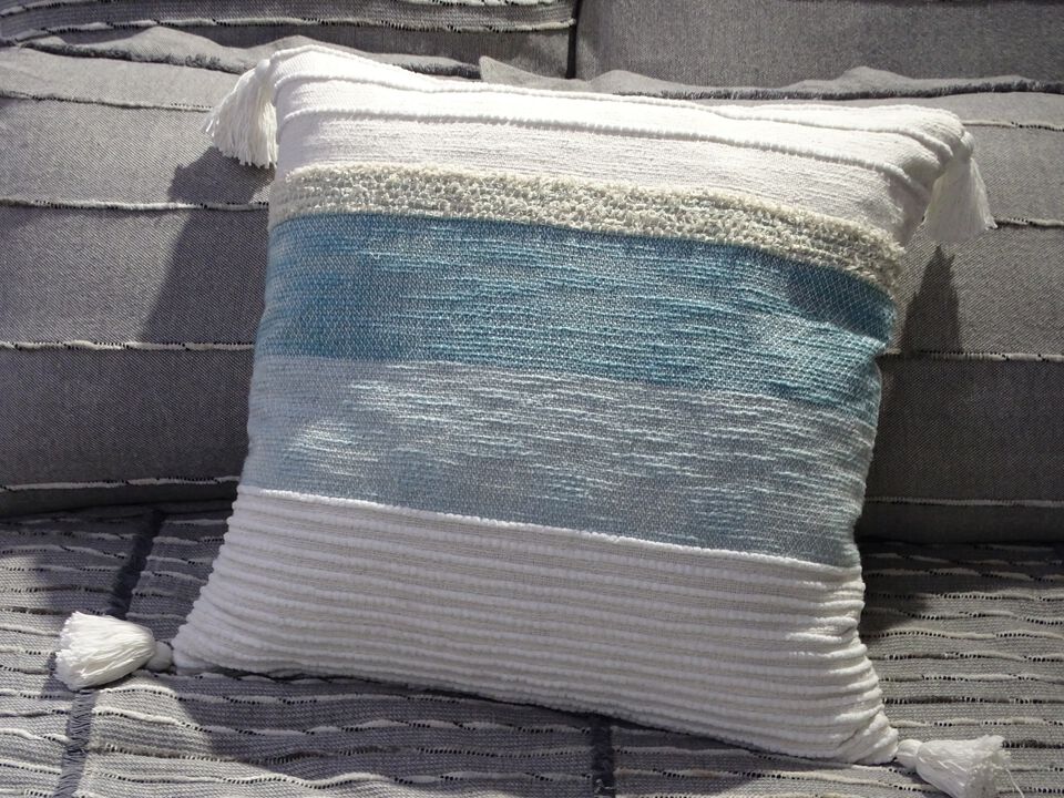 Elegant Large Throw Pillow 22" x 22" for Couch Handloom Woven