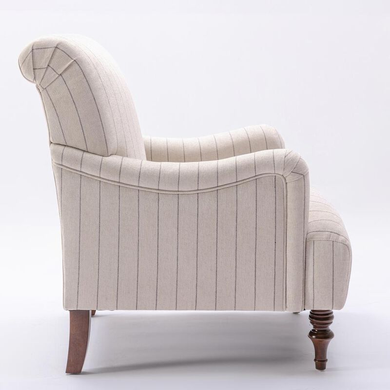 CSP Seville Sea Oat Striped Arm Chair
