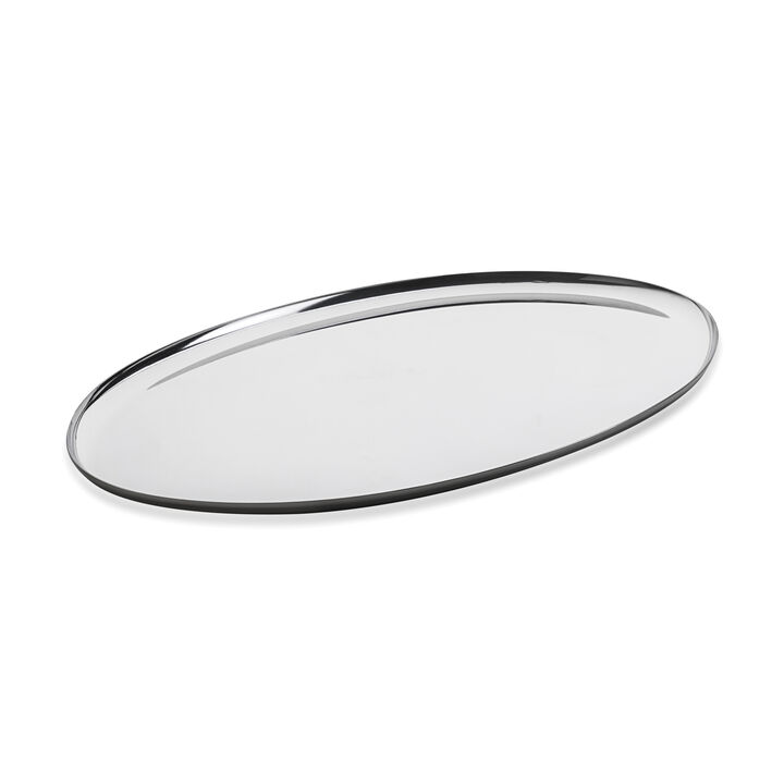 Stile By Pininarina Oval Tray in Mirror Stile By Pininarina Oval Tray in Mirror