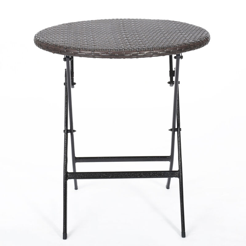 Water-Resistant, Foldable Bistro Set with Long-Lasting Rattan Finish