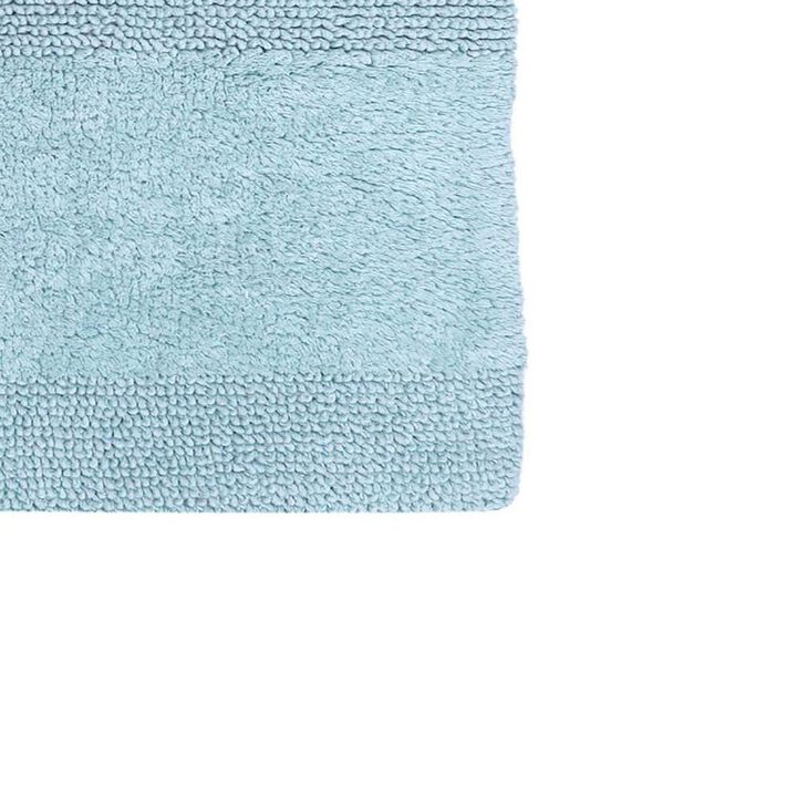 Splendid Striped Soft Plush Cotton Bath Rug 21" X 34" Light Blue by Castle Hill London