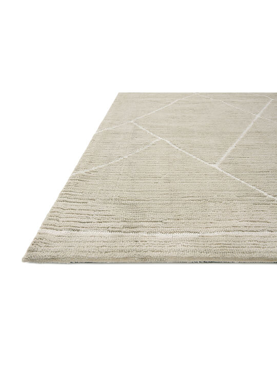 Logan LOG01 Oatmeal/White 3'6" x 5'6" Rug