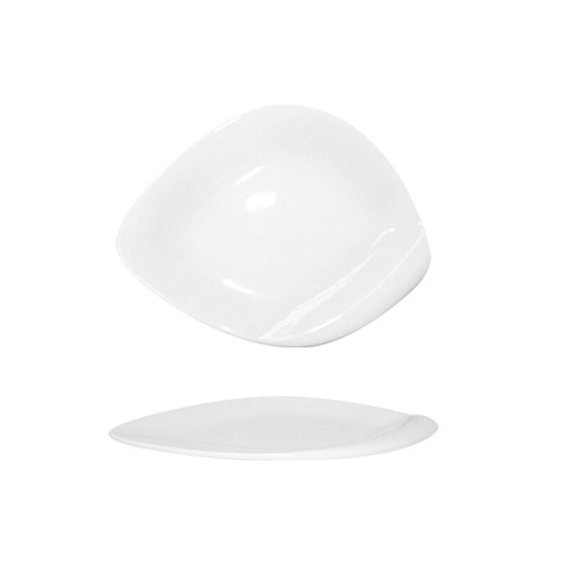 Porcelain Hawaii 13" x 10" Oval White Porcelain Plate