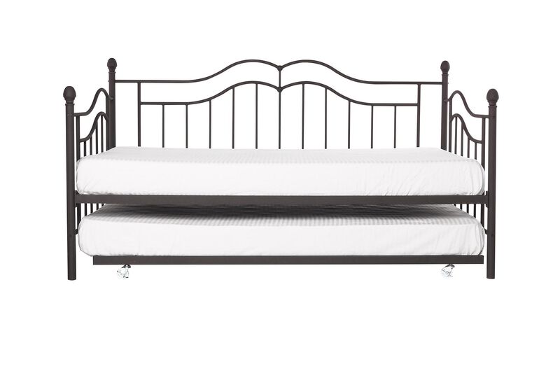 Atwater Living Selene Daybed and Trundle, Bronze Metal