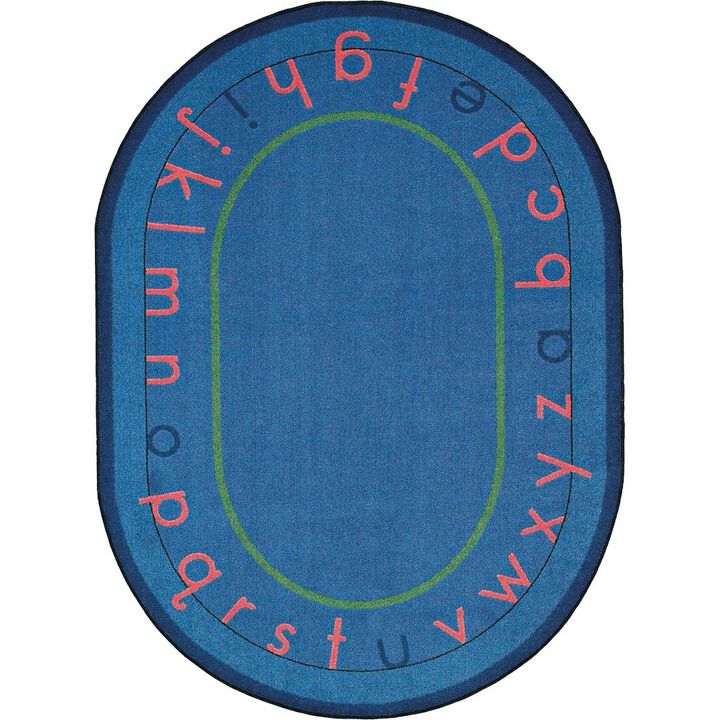 Joy Carpets Kid Essentials Montessori Alphabet 10'9 x 13'2 Area Rug in Color Multi
