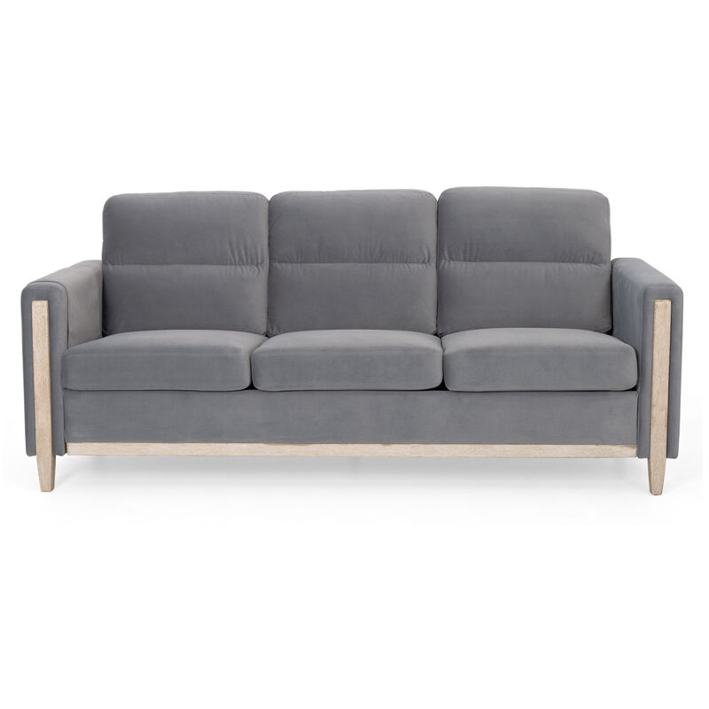 Durable Three-Seater Sofa with Soft Cushions