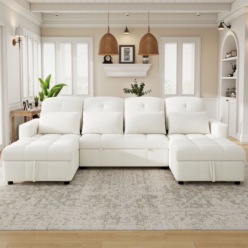 Merax Oversized U-shaped Sofa Versatile Sectional Sofa