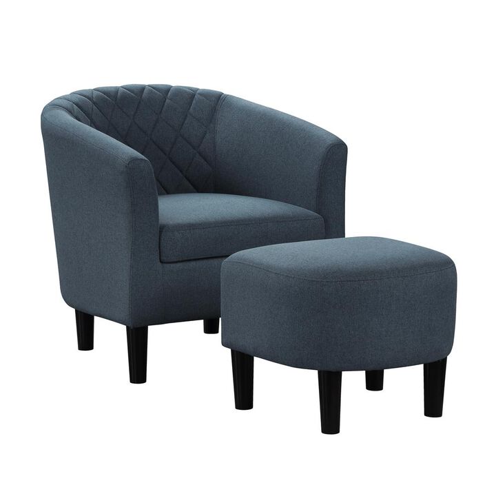 Convience Concept, Inc. Take a Seat Roosevelt Accent Chair with Ottoman