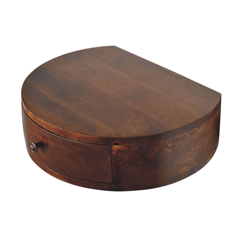 Artisan Furniture Solid Wood Lunar 1 Drawer Floating Bedside