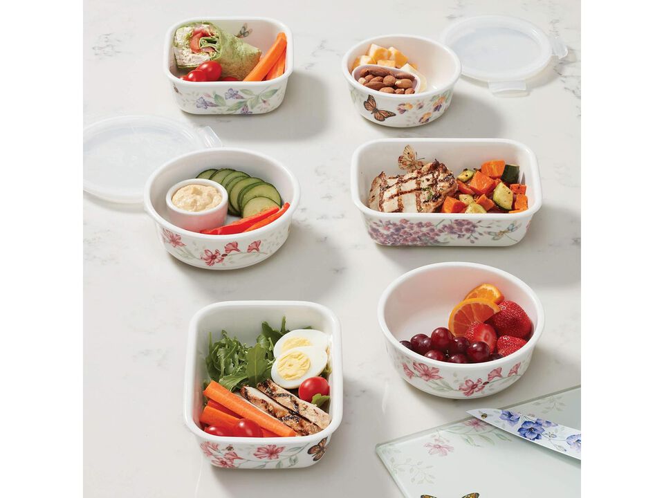 Lenox Butterfly Meadow, Square Serve and Store, White