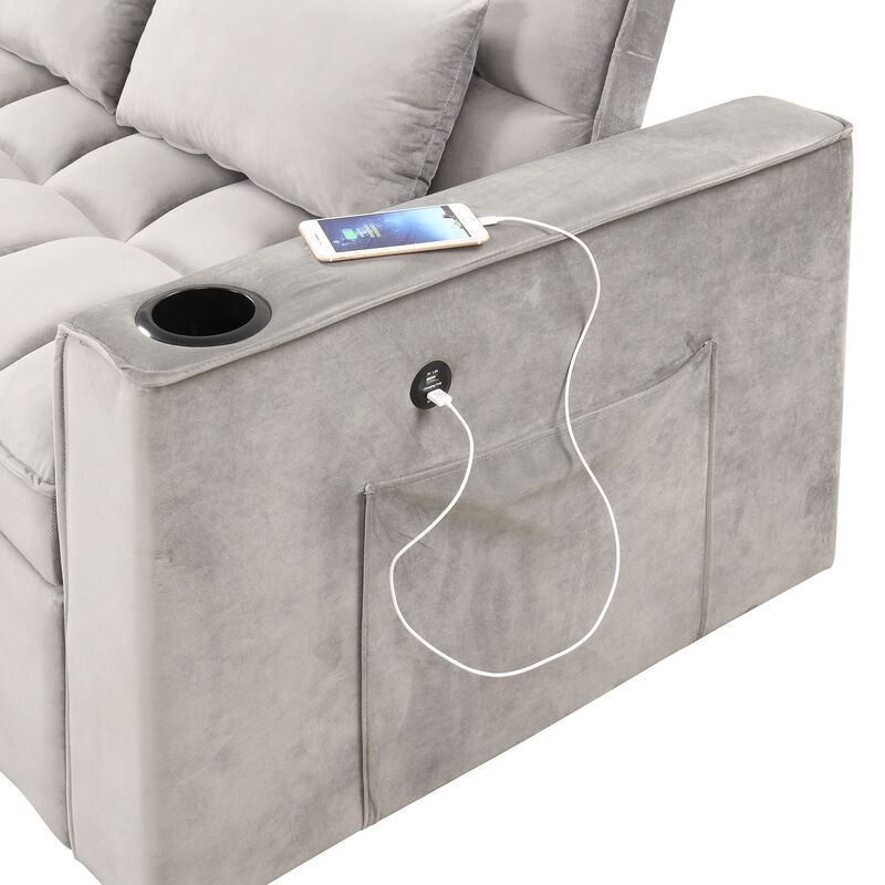 Merax 4-1 Multi-Functional Sofa Bed with Cup Holder
