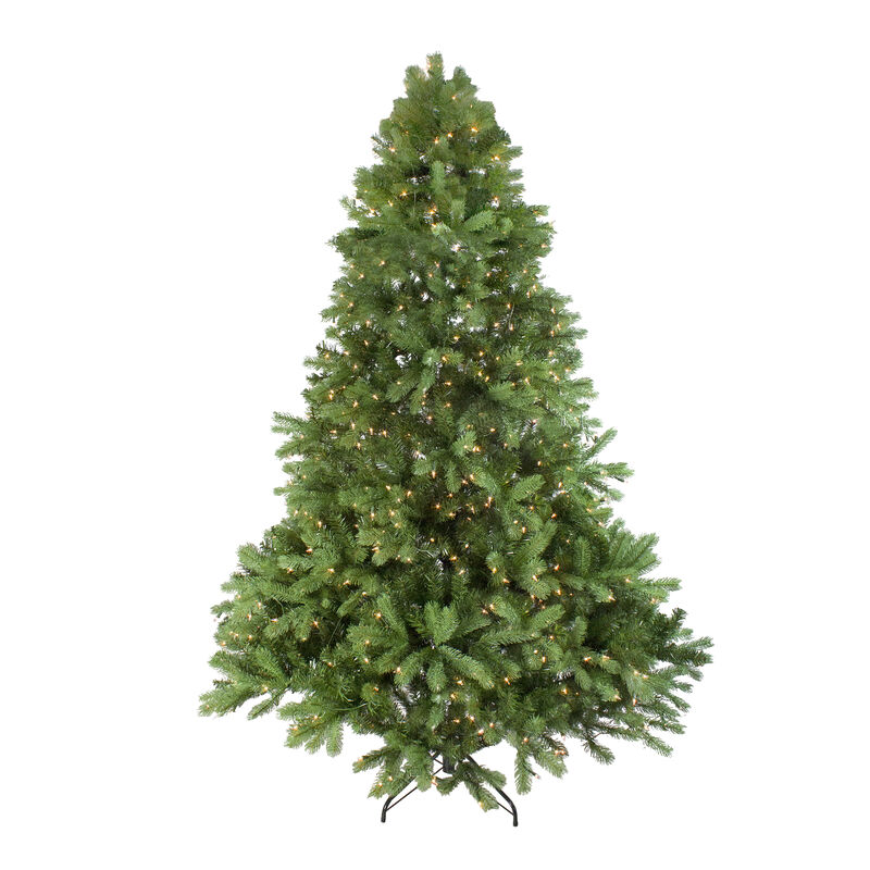 7.5' Pre-Lit Noble Fir Full Artificial Christmas Tree - Clear Lights