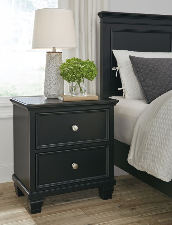 Lanolee Black Nightstand