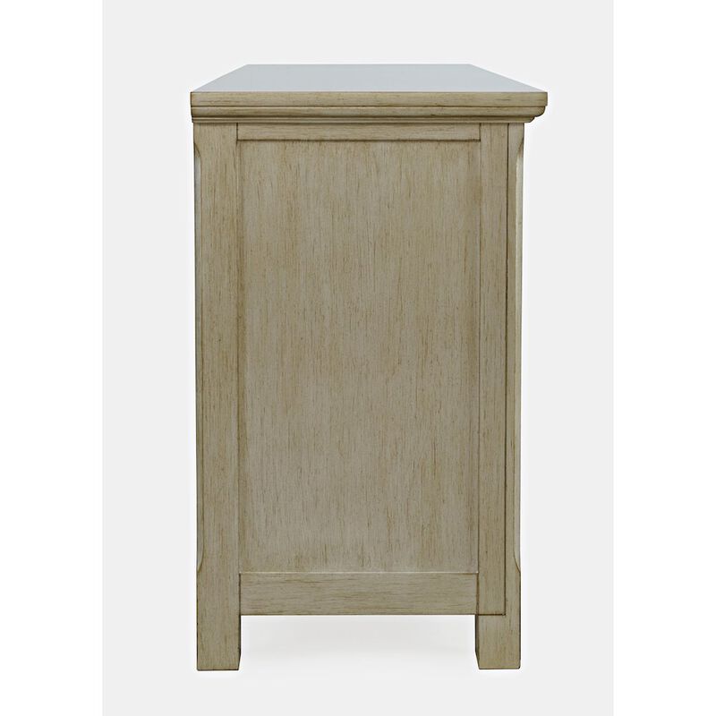 Jofran Isabella 54 Luxury Mirrored Accent Storage Cabinet