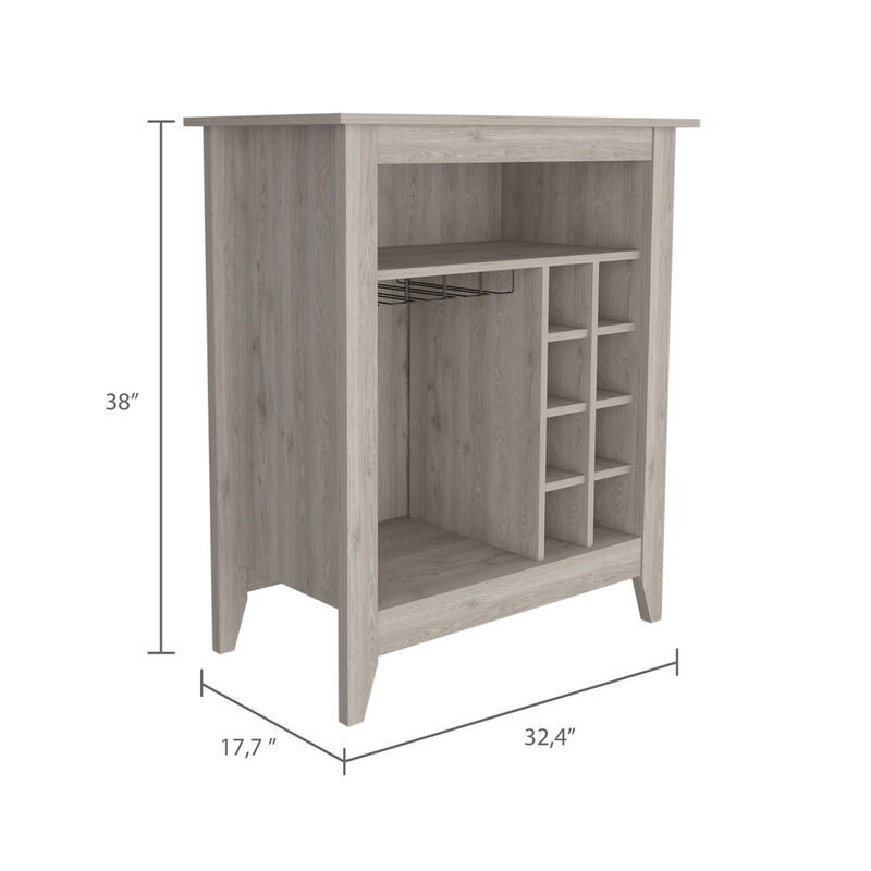 New Canaan 6-Bottle 1-Drawer 1-Shelf Bar Cabinet Light