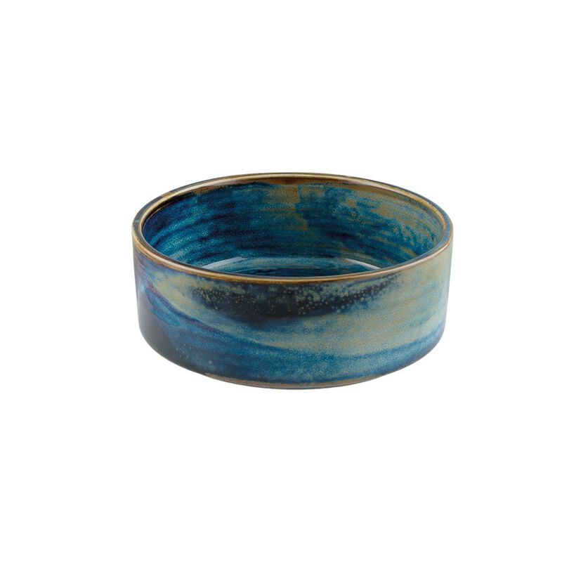 Sapphire dia.5.25" h:2" 15 oz. Round Blue Porcelain Bowl (Set of 4)