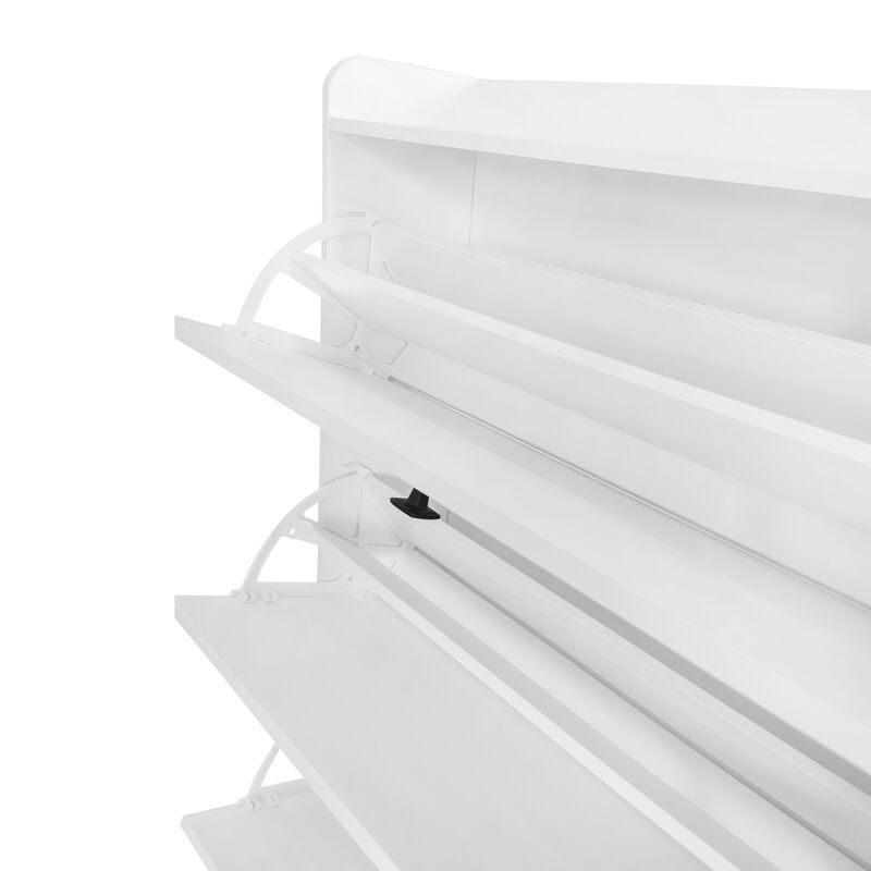 Merax Versatile Shoe Cabinet with 3 Flip Drawers