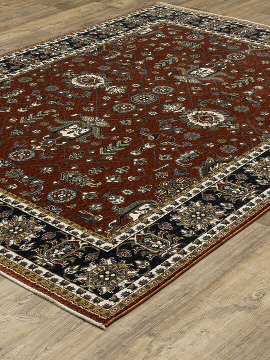 Vivian 3'10" x 5'5" Red Rug
