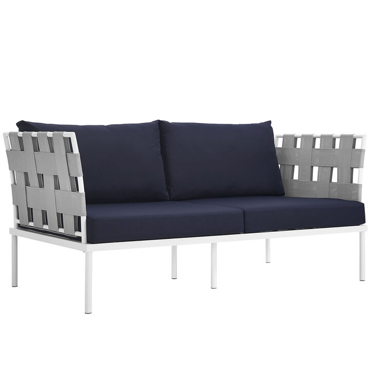 Modway - Harmony Outdoor Patio Aluminum Loveseat